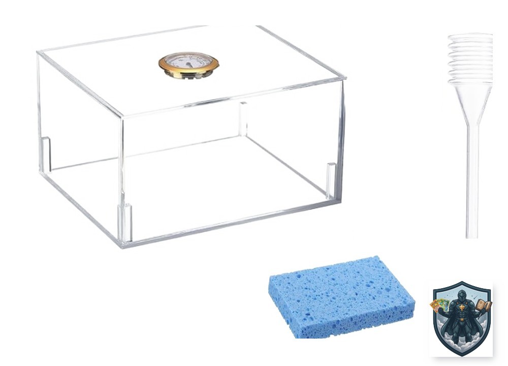 Acrylic card humidor display case