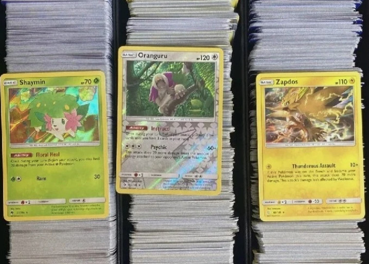 50 Pokemon Card Lot - 5 to 15 Holos, Vintage & Modern - Pack Fresh NM