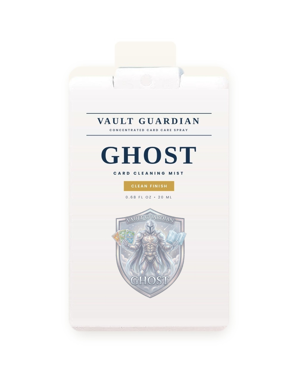 GHOST card cleaner spray, 20 mL white pocket sprayer