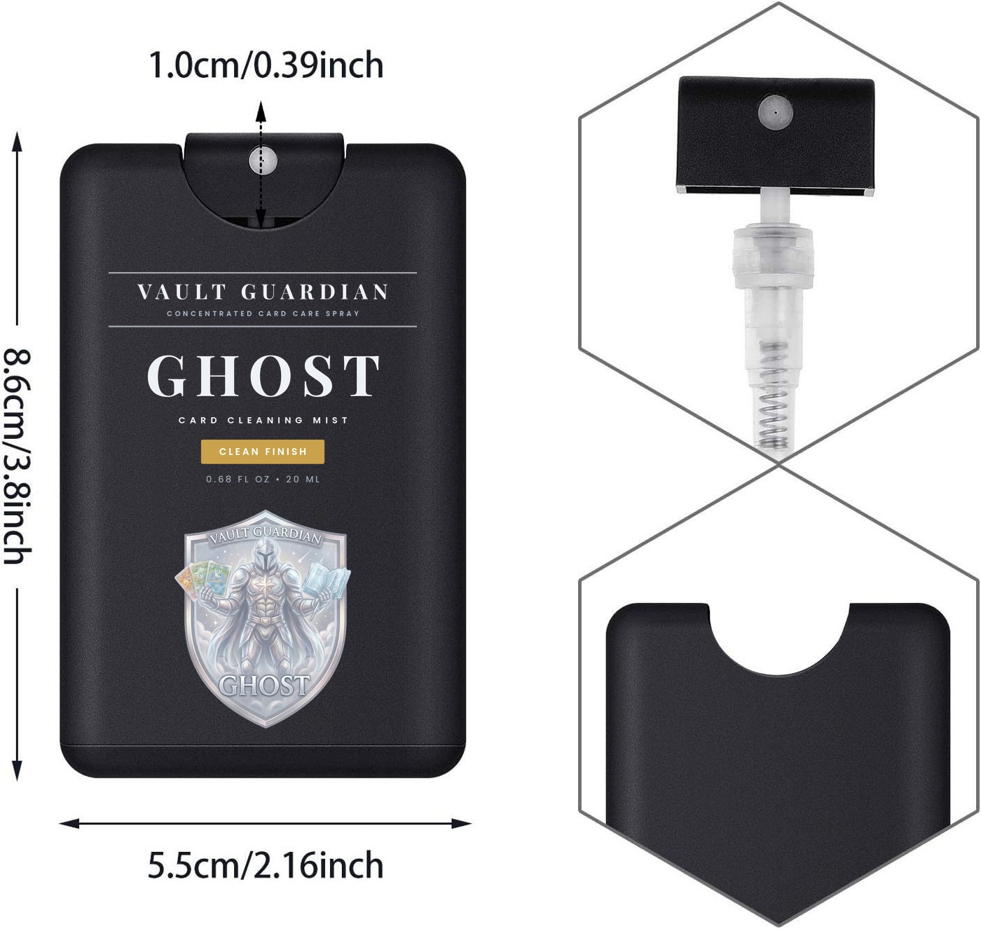 GHOST bottle dimensions
